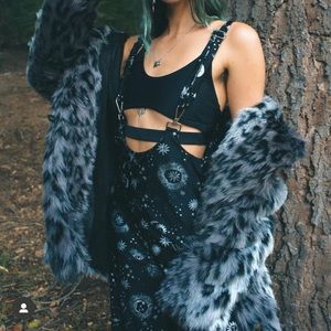 Little Black Diamond Hazel Suspender Pants - Cosmos